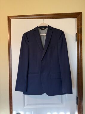 Haggar Young Men's Jacket Navy 26 slim